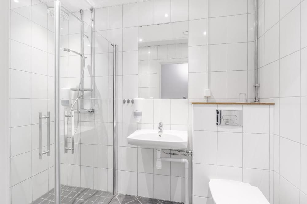 Badrum i hotellrummet