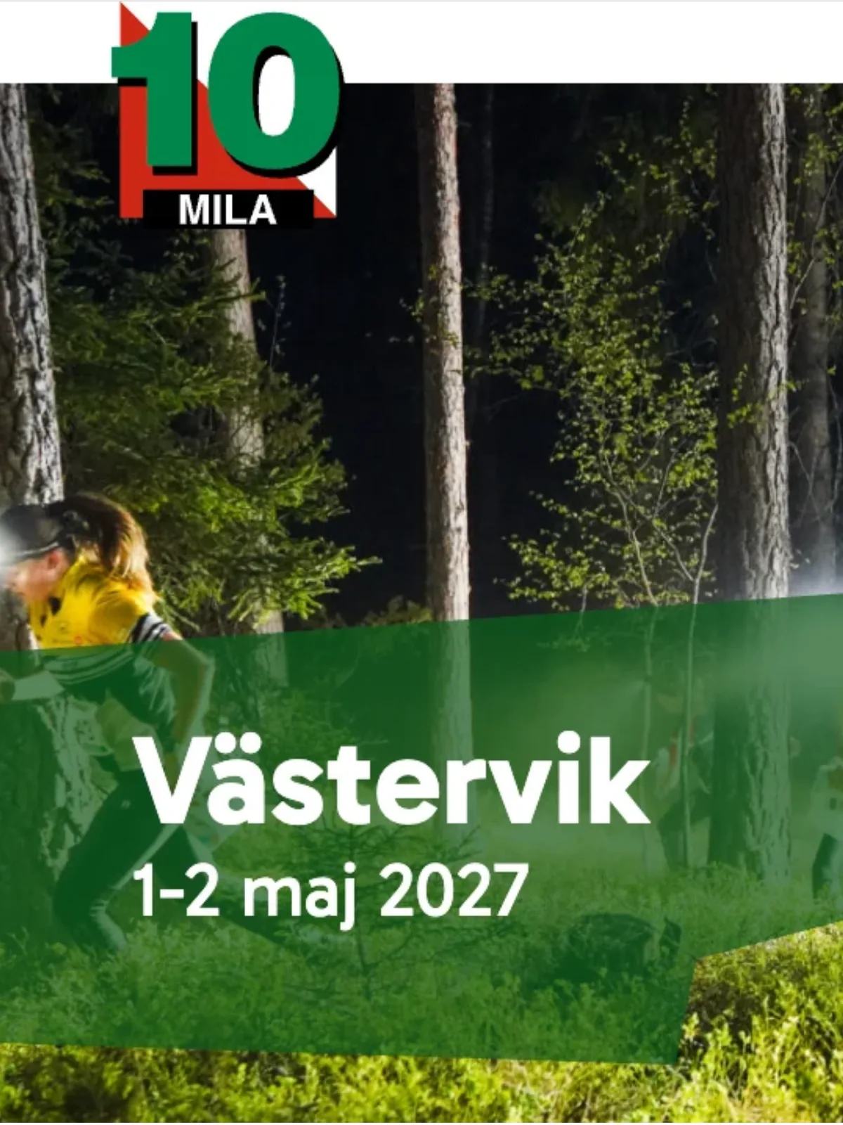 10MILA-start i mörker med pannlampor